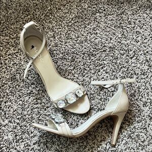 Aldo Women's Elegant Beige Heels with embellishment